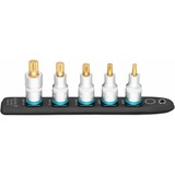 Hazet SmartRail 1/2" juego de llaves de vaso con perfil interno multidentado, 5 piezas, Llave de tubo negro