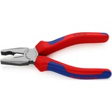 KNIPEX 03 02 160 Alicates de electricista alicate, Alicates combi azul, Alicates de electricista, Acero, De plástico, Azul/Rojo, 16 cm, 223 g