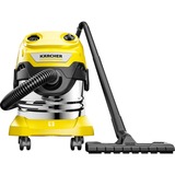 Kärcher WD 4 SV-20, Aspiradora en húmedo y en seco amarillo/Acero fino