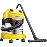 Kärcher WD 4 SV-20, Aspiradora en húmedo y en seco amarillo/Acero fino