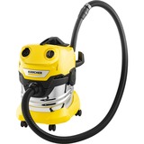 Kärcher WD 4 SV-20, Aspiradora en húmedo y en seco amarillo/Acero fino