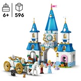 LEGO Castillo y Carroza de Cenicienta, Juegos de construcción Juego de construcción, 6 año(s), Plástico, 596 pieza(s), 1,12 kg