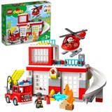 LEGO DUPLO 10970 Parque de Bomberos y Helicóptero, Juguetes para Niños, Juegos de construcción Juguetes para Niños, Juego de construcción, 2 año(s), Plástico, 117 pieza(s), 2,06 kg