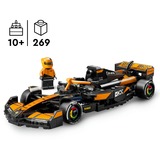 LEGO Speed Champions Coche de Carreras McLaren F1® Team MCL38, Juegos de construcción Juego de construcción, 10 año(s), Plástico, 269 pieza(s), 294 g
