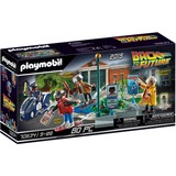 PLAYMOBIL Back to the Future Part II Hoverboard Chase, Juegos de construcción Policía, 5 año(s), Multicolor, Plástico