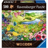 Ravensburger Rompecabezas de madera Jardín salvaje, Puzzle 