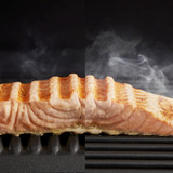 Tefal OptiGrill + GC717810 parrilla eléctrica de contacto, Barbacoa de contacto negro (mate), Negro, Rectangular, Botones, 600 cm², 300 x 200 mm, 1 zona(s)