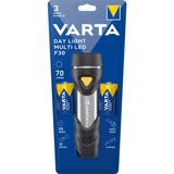 VARTA Day Light Multi LED F30 Negro, Plata, Amarillo Linterna de mano Linterna de mano, Negro, Plata, Amarillo, ABS sintéticos, Aluminio, Caucho, LED, 14 lámpara(s), 70 lm