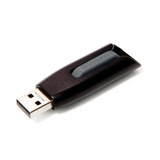 Verbatim V3 - Unidad USB 3.0 128 GB - Negro, Lápiz USB negro, 128 GB, USB tipo A, 3.2 Gen 1 (3.1 Gen 1), 80 MB/s, Deslizar, Negro