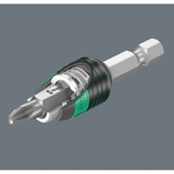 Wera 889/4/1 K Rapidaptor Universalhalter, 1/4", Adaptador de tuerca spinner negro/Verde
