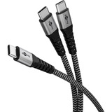 goobay 75739, Cable negro/Gris