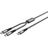goobay Cable USB 2.0, conector USB-C > conector USB-C negro/Gris