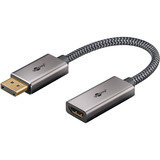 goobay Plus cable adaptador DisplayPort > HDMI, 4K @ 60Hz gris