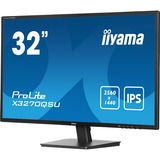 iiyama ProLite X3270QSU-B1 pantalla para PC 80 cm (31.5") 2560 x 1440 Pixeles Wide Quad HD LED Negro, Monitor LED negro (mate), 80 cm (31.5"), 2560 x 1440 Pixeles, Wide Quad HD, LED, 3 ms, Negro