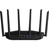 ASUS TUF Gaming BE6500 (TUF-BE6500) router inalámbrico 2.5 Gigabit Ethernet Doble banda (2,4 GHz / 5 GHz) Negro, Enrutador de malla negro, Wi-Fi 7 (802.11be), Doble banda (2,4 GHz / 5 GHz), Ethernet, Negro, Router de sobremesa