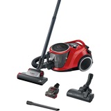 Bosch Serie 6 ProAnimal 2,4 L Aspiradora cilíndrica Secar 750 W Sin bolsa, Aspiradora de suelo rojo/Negro, 750 W, Aspiradora cilíndrica, Secar, Sin bolsa, 2,4 L, HEPA, Filtro higiénico