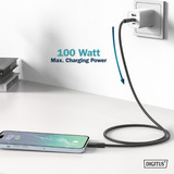Digitus Cable de conexión USB 3.2 Gen 2 de silicona USB-C > USB-C negro