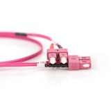 Digitus Cable de parche LWL, dúplex, conector SC > SC, multimodo OM4 violeta