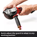 EINHELL Amoladora angular inalámbrica Power X-Change TE-AG 18/115-2 Li - Solo, 18 Voltios rojo/Negro