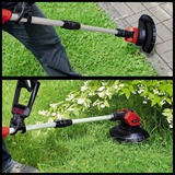 EINHELL GE-CT 18 Li 24 cm Batería Rojo, Cortabordes rojo/Negro, 24 cm, 12 cm, 180°, 0,24 m, 8500 RPM, Rojo