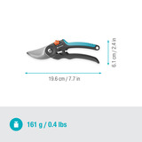 GARDENA 12242-20, Tijeras de podar gris/Turquesa