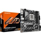 GIGABYTE B850M D3HP Placa Base - Procesadores AMD Ryzen Serie 9000, 5+2+2 fases VRM digitales, hasta 8200MHz DDR5 (OC), 1xPCIe 5.0 + 1xPCIe 4.0 M.2, LAN GbE, USB 3.2 Gen 2 5+2+2 fases VRM digitales, hasta 8200MHz DDR5 (OC), 1xPCIe 5.0 + 1xPCIe 4.0 M.2, LAN GbE, USB 3.2 Gen 2, AMD, Zócalo AM5, AMD Ryzen 7000 Series, AMD Ryzen 8000 Series, AMD Ryzen 9000 Series, Zócalo AM5, DDR5-SDRAM, 256 GB