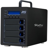 HighPoint RocketStor 6434S External SAS/SATA JBOD Tower, Caja de unidades negro