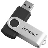 Intenso Office Line 32 GB, Lápiz USB plateado/Negro
