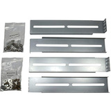 Inter-Tech 88887129 kit de montaje, Raíles de instalación plateado, 2,37 kg, 2,55 kg