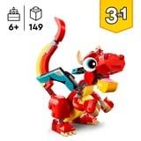 LEGO Dragón Rojo, Juegos de construcción Juego de construcción, 6 año(s), Plástico, 149 pieza(s), 185 g