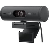 Logitech Brio 500 Cámaras web, Webcam negro, 4 MP, 1920 x 1080 Pixeles, Full HD, 60 pps, 1280x720@60fps, 1920x1080@30fps, 1080p, 720p