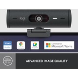 Logitech Brio 500, Webcam negro