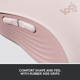 Logitech Signature M650, Ratón rosa, mano derecha, Óptico, Bluetooth, 4000 DPI, Rosa