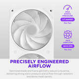 NZXT F360 RGB, Ventilador blanco