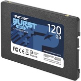 Patriot Burst Elite 2.5" 120 GB Serial ATA III, Unidad de estado sólido negro, 120 GB, 2.5", 450 MB/s, 6 Gbit/s
