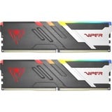 Patriot Viper RGB PVVR532G560C36K módulo de memoria 32 GB 2 x 16 GB DDR5 5600 MHz ECC, Memoria RAM negro/blanco, 32 GB, 2 x 16 GB, DDR5, 5600 MHz