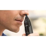 Philips 3000 series Nose trimmer series 3000 NT3650/16 Recortador para nariz, orejas, cejas, Cortapelos de nariz /oreja gris/Negro, orejas, cejas, Gris, Acero inoxidable, Batería, AA, Alcalino