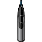 Philips NT3650/16, Cortapelos de nariz /oreja gris/Negro