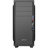 Sharkoon VS4-V Midi Tower Negro, Cajas de torre negro, Midi Tower, PC, Negro, ATX, micro ATX, Mini-ITX, 16 cm, 38,5 cm