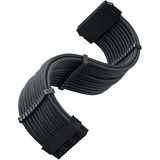 SilverStone Cable de extensión ATX SST-PP07E-MBB, Cable alargador negro
