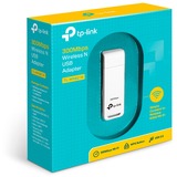 TP-Link TL-WN821N adaptador y tarjeta de red WLAN 300 Mbit/s, Adaptador Wi-Fi blanco, Inalámbrico, USB, WLAN, Wi-Fi 4 (802.11n), 300 Mbit/s, Negro, Blanco, Minorista