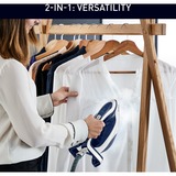 Tefal Pro Express Vision GV9812 3000 W 1,1 L Durilium AirGlide Autoclean soleplate Azul, Blanco, Estación de planchado a vapor azul/blanco, 3000 W, 700 g/min, Durilium AirGlide Autoclean soleplate, 8,1 bar, 1,1 L, 180 g/min