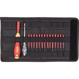 Wiha Destornillador con portapuntas electric slimVario juego de inicio rojo/Amarillo