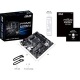 ASUS PRIME A520M-A II/CSM AMD A520 Zócalo AM4 micro ATX, Placa base negro/Gris, AMD, Zócalo AM4, AMD Ryzen™ 3, AMD Ryzen™ 5, DDR4-SDRAM, 128 GB, DIMM