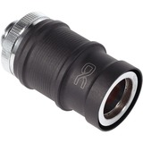 Alphacool ES Schnellverschluss BLH1A PushIn Hembra AG, Conexión cromado/negro (mate)
