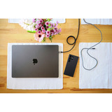 Ansmann Cable de carga magnético USB Tipo-C a Lightning negro