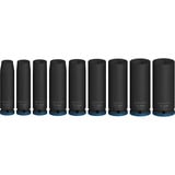 Bosch Juego de dados de impacto PRO 1/4", 9 piezas, Llave de tubo negro