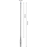Bosch SDS plus-7X 1 pieza(s), Taladro Martillo perforador, 6,5 mm, 315 mm, Ladrillo, Concreto, Hormigón duro, Piedra natural, Arenisca, Piedra, 25 cm, SDS Plus