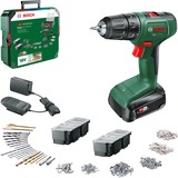 Bosch Taladro atornillador a batería EasyDrill 18V-40 + SystemBox, Taladro/destornillador verde/Negro