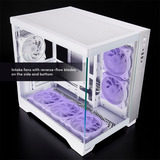 Chieftec GM-30W-TG-OP carcasa de ordenador Cubo Blanco, Cajas de torre blanco, Cubo, PC, Blanco, ATX, micro ATX, Mini-ITX, Juego, Multi